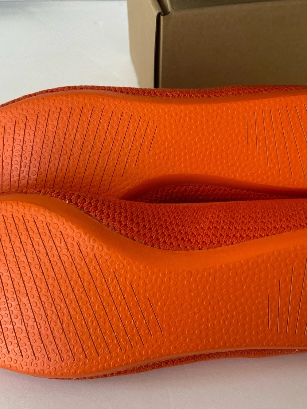 New NWB - Allbirds Tree Breezer Buoyant Orange Ballet Flats Shoe Women - Sz 10 - Picture 3 of 7